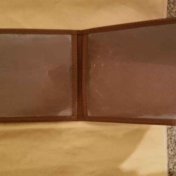 Louis Vuitton (Authentic) Brown Leather Card Holder ID Wallet Case - Picture 4 of 9